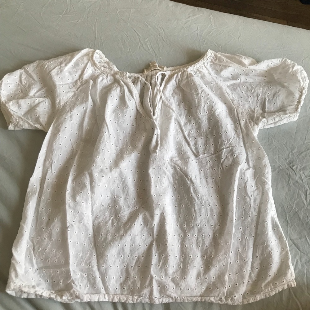Nili Lotan eyelet shirt size S